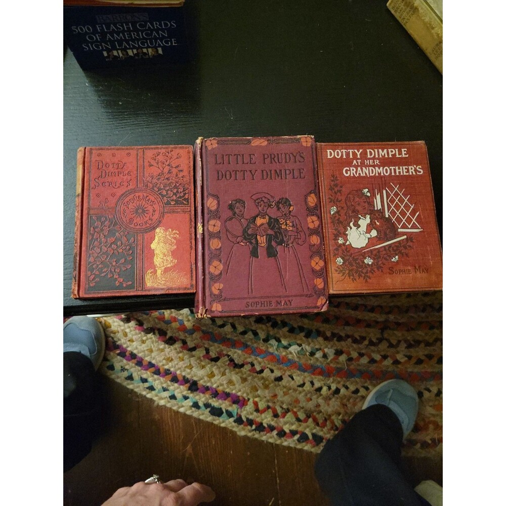 Dotty Dimple Book Lot Sophie May HB Grandmother's Woods Little Prudy's Vtg